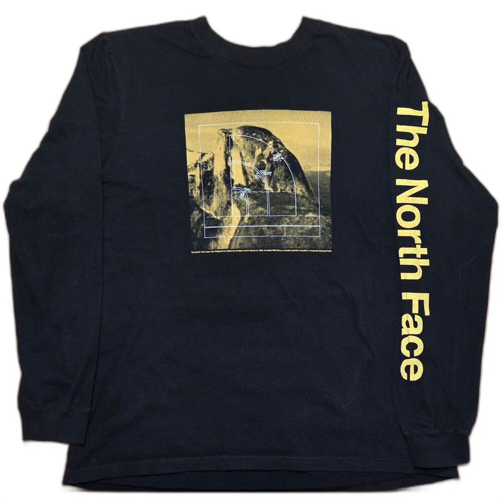 Northface Shirt Mens Longsleeve XL Logometrics Crewneck Tee Gorpcore
